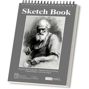 NEW Ink Joyful Sketch Book 9x12 – 100 Sheets Spiral Bound 100gsm Pad